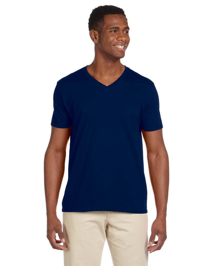 Gildan Adult Softstyle® V-Neck T-Shirt G64V #color_NAVY