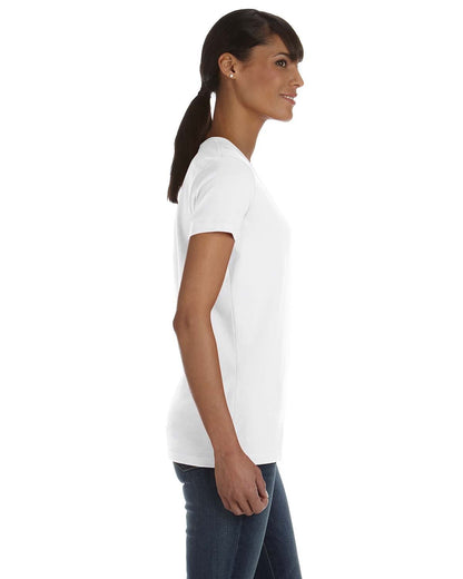 Fruit of the Loom Ladies' HD Cotton™ V-Neck T-Shirt L39VR #color_WHITE