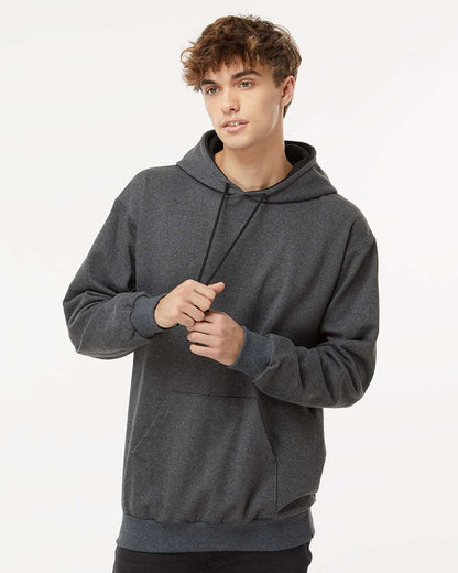 King Fashion Two-Tone Hooded Sweatshirt KF9041 #colormdl_Charcoal/ Black