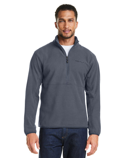 Marmot Men's Rocklin Half-Zip Jacket M12650 #color_STEEL ONYX