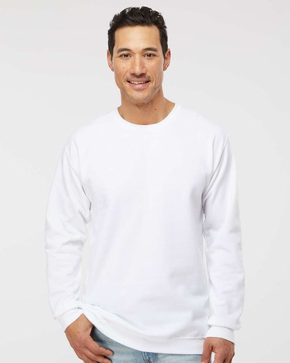 M&O Unisex Crewneck Fleece 3340 #colormdl_White