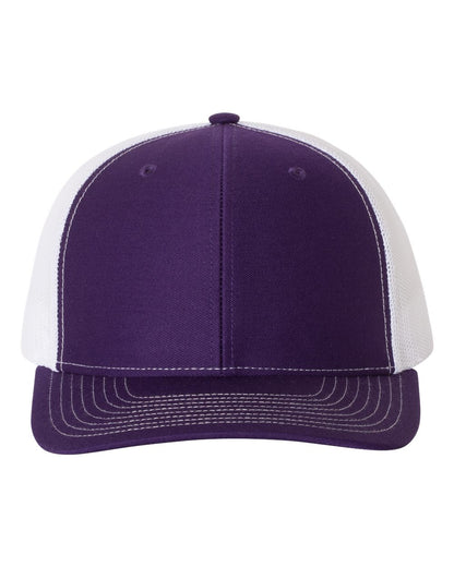 Richardson Snapback Trucker Cap 112 #color_Purple/ White