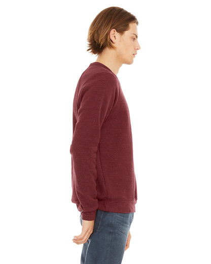 BELLA + CANVAS Unisex Sponge Fleece Crewneck Sweatshirt 3901 #color_CARDINAL TRIBLND