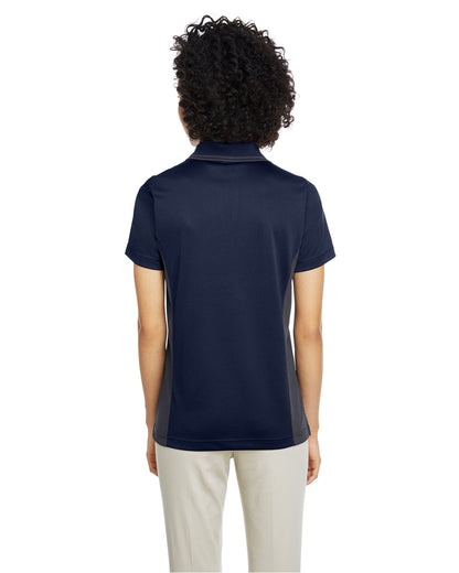 Harriton Ladies' Flash Snag Protection Plus IL Colorblock Polo M386W #color_DK NAVY / DK CHRC