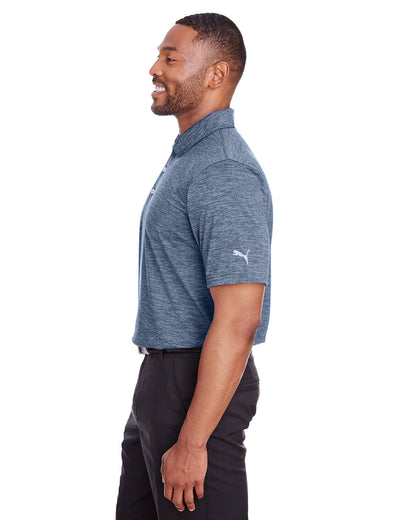 Puma Golf Men's Icon Heather Polo 596801 #color_PEACOAT