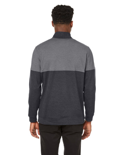Puma Golf Men's Cloudspun Warm Up Quarter-Zip 595803 #color_PMA BLK / QUT SHD