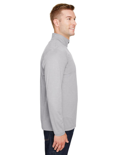 Team 365 Men's Zone Sonic Heather Performance Quarter-Zip TT31H #color_ATHLETIC HEATHER