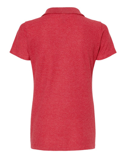 M&O Women's Soft Touch Polo 7007 #color_Heather Red