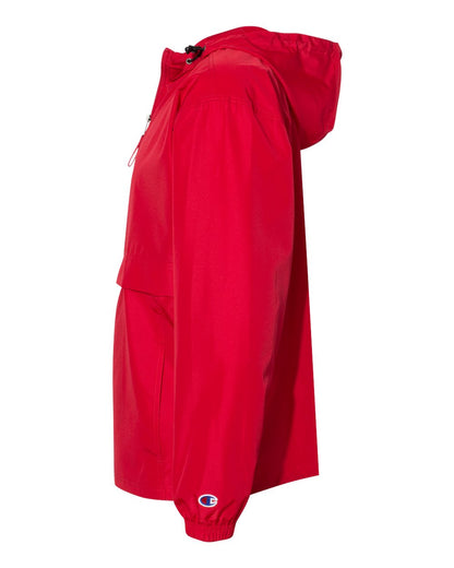 Champion Hooded Packable Quarter-Zip Jacket CO200 #color_Scarlet
