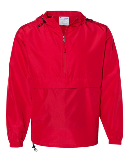 Champion Hooded Packable Quarter-Zip Jacket CO200 #color_Scarlet