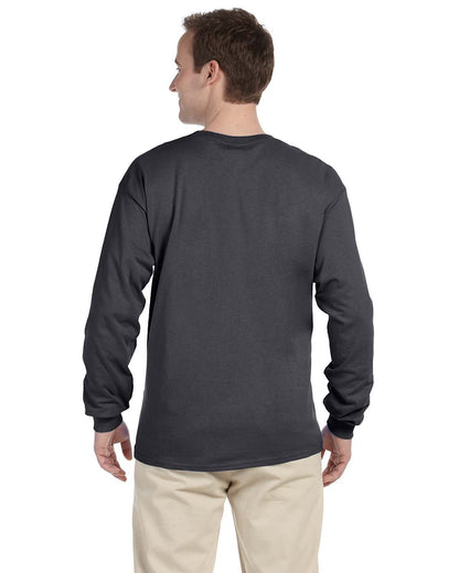 Gildan Adult Ultra Cotton® Long-Sleeve T-Shirt G240 #color_CHARCOAL