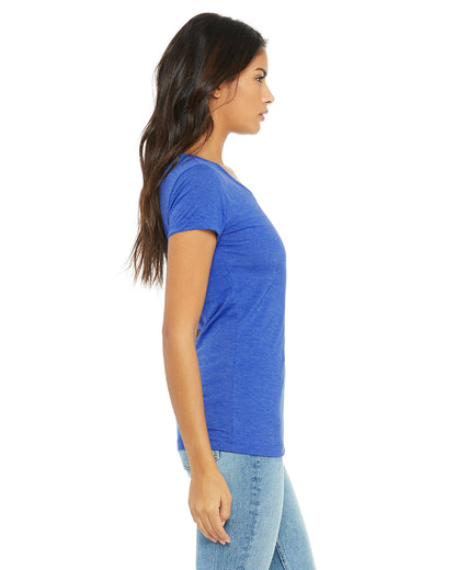 BELLA + CANVAS Ladies' Triblend Short-Sleeve T-Shirt B8413 #color_TR ROYAL TRIBLND