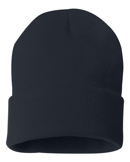 Sportsman 12" Solid Cuffed Beanie SP12 #color_Navy