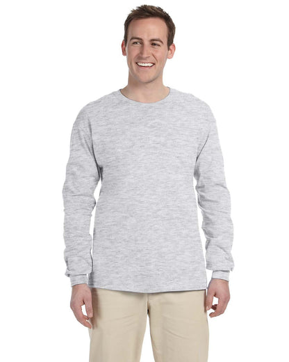 Gildan Adult Ultra Cotton® Long-Sleeve T-Shirt G240 #color_ASH GREY