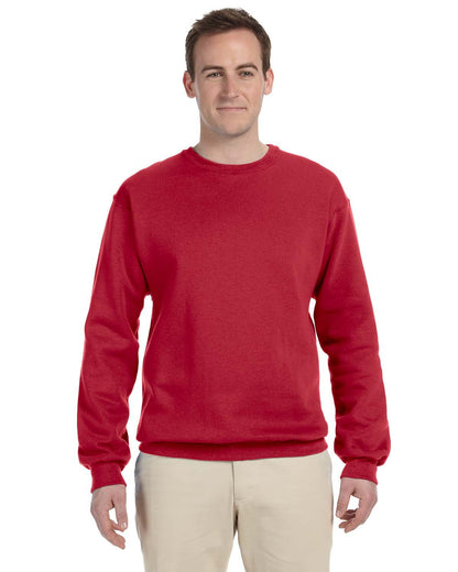 JERZEES Adult NuBlend® Fleece Crew 562 #color_TRUE RED