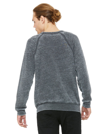 BELLA + CANVAS Unisex Sponge Fleece Crewneck Sweatshirt 3901 #color_GREY ACID FLEECE