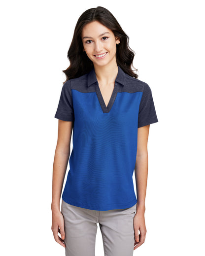 Core365 Ladies' Fusion ChromaSoft Colorblock Polo CE112CW #color_TRU ROYL / C NV H