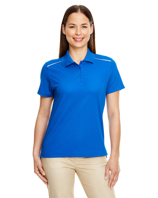 Core365 Ladies' Radiant Performance Piqué Polo with Reflective Piping 78181R