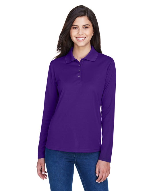 Core365 Ladies' Pinnacle Performance Long-Sleeve Piqué Polo 78192