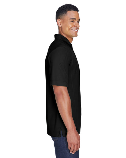 North End Men's Recycled Polyester Performance Piqué Polo 88632 #color_BLACK