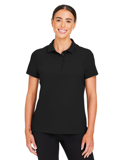 Devon & Jones CrownLux Performance® Ladies' Windsor Welded Polo DG110W #color_BLACK