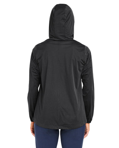 North End Ladies' Network Lightweight Jacket NE75W #color_BLACK HEATHER