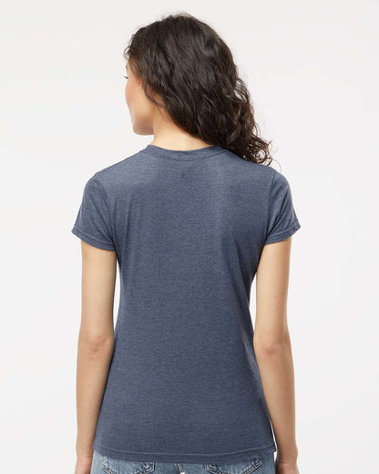 M&O Women's Fine Jersey T-Shirt 4513 #colormdl_Heather Navy