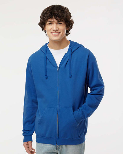 M&O Unisex Zipper Fleece Hoodie 3331 #colormdl_Royal