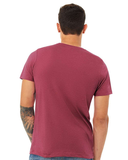 BELLA + CANVAS CVC Jersey Tee 3001CVC #colormdl_Heather Raspberry