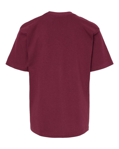 M&O Youth Gold Soft Touch T-Shirt 4850 #color_Maroon