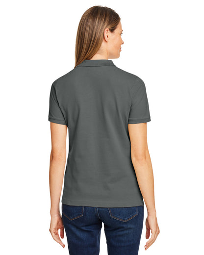 Harriton Ladies' Short-Sleeve Polo M200W #color_CHARCOAL