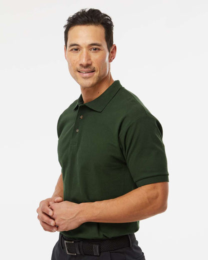 M&O Ring-Spun Piqué Polo 7002 #colormdl_New Forest Green