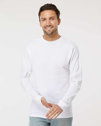 M&O Gold Soft Touch Long Sleeve T-Shirt 4820 #colormdl_White