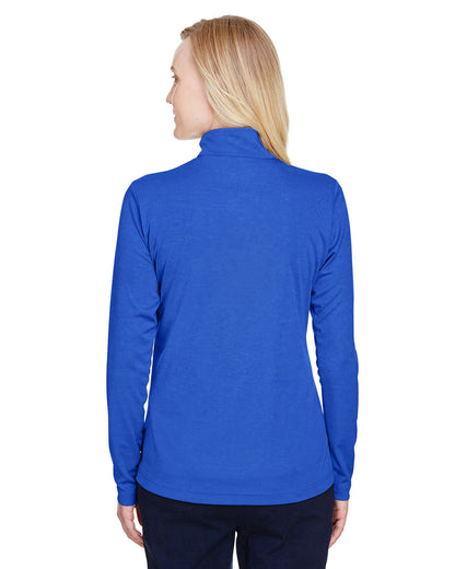 Team 365 Ladies' Zone Sonic Heather Performance Quarter-Zip TT31HW #color_SP ROYAL HEATHER