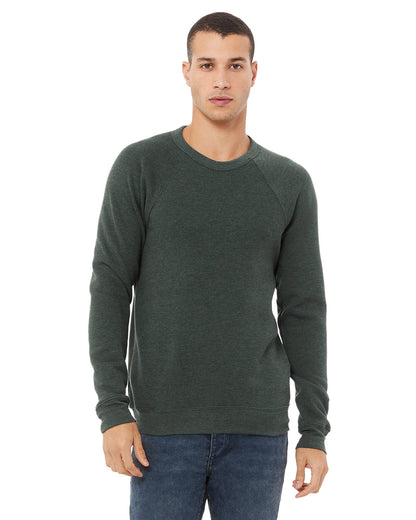 BELLA + CANVAS Unisex Sponge Fleece Crewneck Sweatshirt 3901 #color_HEATHER FOREST