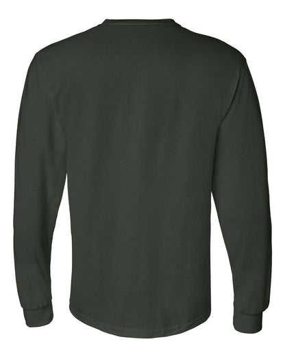 Gildan DryBlend® 50/50 Long Sleeve T-Shirt 8400 #color_Forest Green