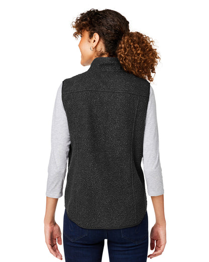 North End Ladies' Aura Sweater Fleece Vest NE714W #color_BLACK