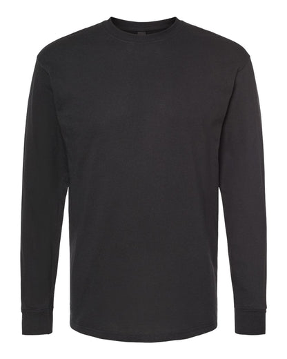 M&O Gold Soft Touch Long Sleeve T-Shirt 4820 #color_Black