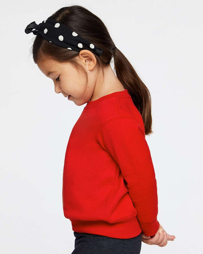 Rabbit Skins Toddler Fleece Crewneck Sweatshirt 3317 #colormdl_Red