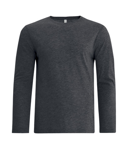 Atc Eurospun Ring Spun L/S Tee ATC8015 #color_Charcoal Hthr