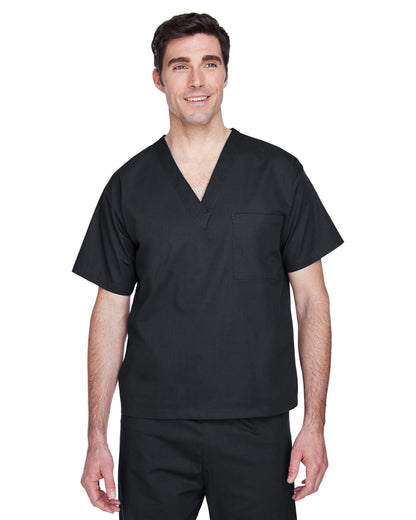 Harriton Adult Restore Scrub Top M897 #color_BLACK