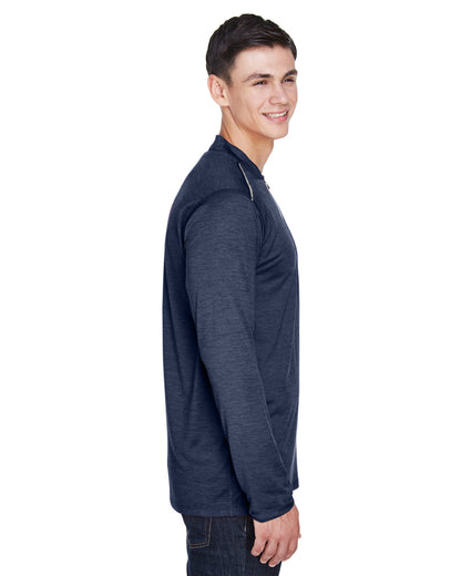 Core365 Men's Kinetic Performance Quarter-Zip CE401 #color_CLASSC NVY / CRBN