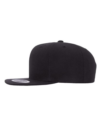 YP Classics Premium Flat Bill Snapback Cap 6089M #color_Black