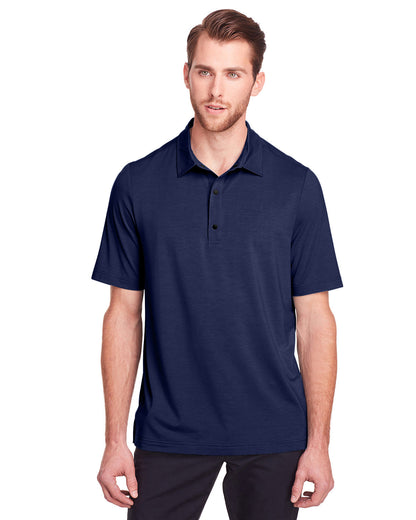 North End Men's Jaq Snap-Up Stretch Performance Polo NE100 #color_CLASSIC NAVY