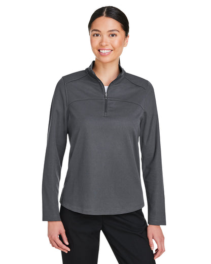 North End Ladies' Express Tech Performance Quarter-Zip NE412W #color_CARBON