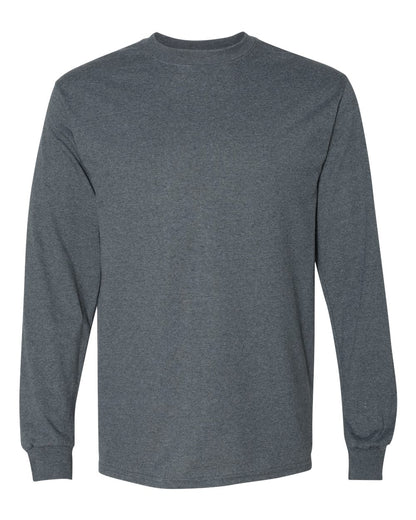 Gildan DryBlend® 50/50 Long Sleeve T-Shirt 8400 #color_Dark Heather