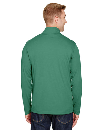 Team 365 Men's Zone Sonic Heather Performance Quarter-Zip TT31H #color_SP FOREST HTHR