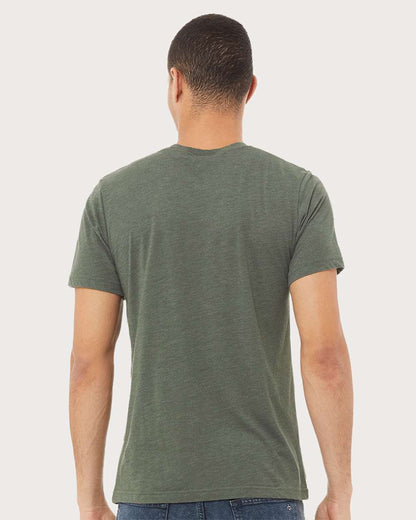 BELLA + CANVAS Triblend Tee 3413 #colormdl_Military Green Triblend