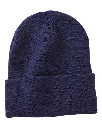 Sportsman 12" Sherpa Lined Cuffed Beanie SP12SL #color_Navy