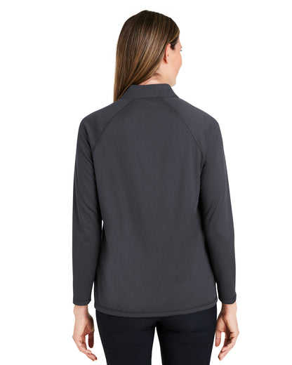 North End Ladies' Revive coolcore® Quarter-Zip NE410W #color_CARBON